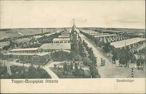 Ansichtskarte Dallgow-Döberitz Truppenübungsplatz - Barackenlager 1907