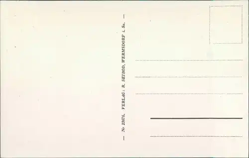 Ansichtskarte Wermsdorf Horstsee vom Ufer aus 1928