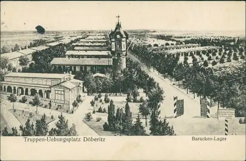 Ansichtskarte Dallgow-Döberitz Truppenübungsplatz - Baracken-Lager 1915
