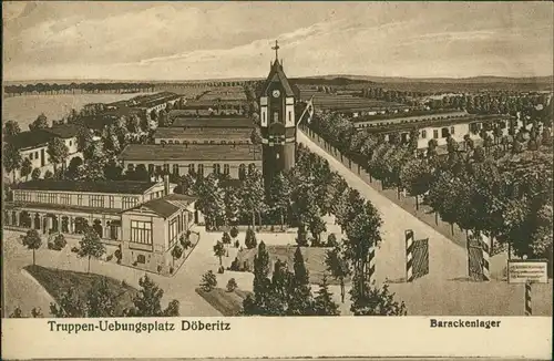 Ansichtskarte Dallgow-Döberitz Barackenlager - Künstlerkarte 1925 