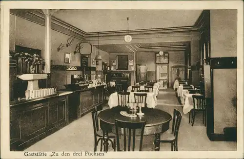 Heerdt-Düsseldorf Innenanischt - Gaststätte zu den drei Füchsen 1925 