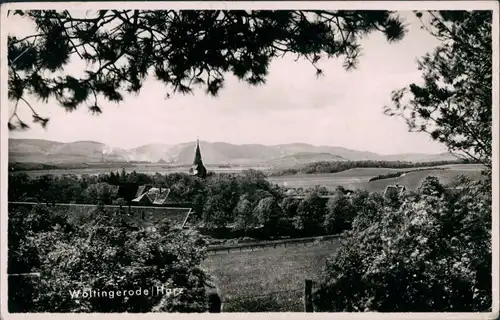 Ansichtskarte Goslar OT Wöltingerode - Blick auf den Stadtteil 1954