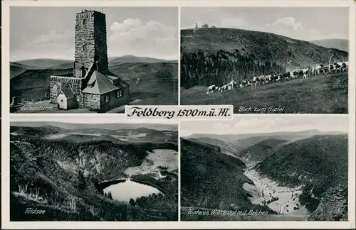 Feldberg (Schwarzwald) Friedrich Luisenturm, , hinteres Wiesental, Belchen 1934