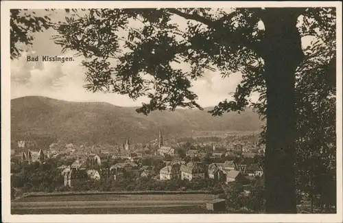 Ansichtskarte Bad Kissingen Blick auf den Ort 1928