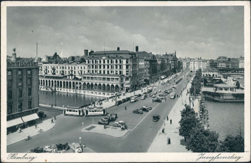 Ansichtskarte Hamburg Jungfernstieg 1938 Nr Oldthing Ansichtskarten Deutschland Unsortiert