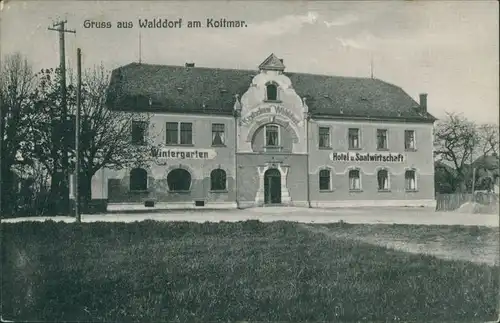 Ansichtskarte Walddorf-Kottmar Kretscham Walddorf 1909 