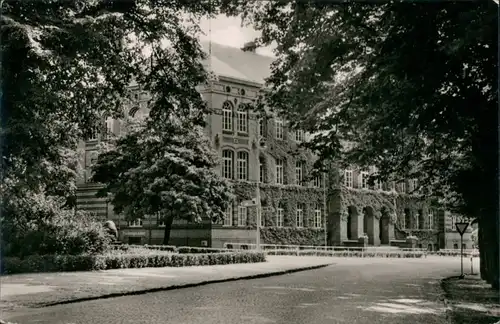 Ansichtskarte Parchim Goetheschule 1963