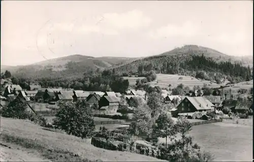 Ansichtskarte Breitenbach-Suhl Blick auf den Ort 1964