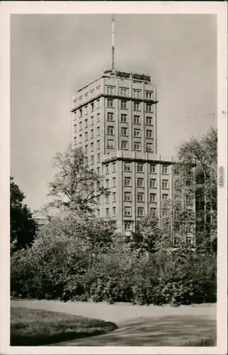 Ansichtskarte Leipzig Karl-Marx-Hochhaus 1956