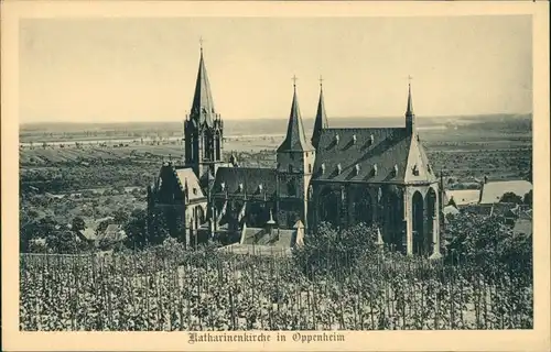 Ansichtskarte Oppenheim Katharinenkirche 1917