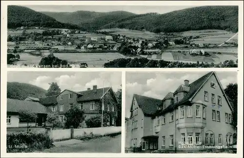 Löwensen-Bad Pyrmont Panorama, St. Maria, Hohe Stolle Erholungsheim 1936