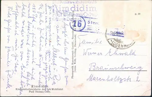 Steinau-Fischbachtal Rimdidim Kindererholungsheim der Arb. Wohlfahrt 1950