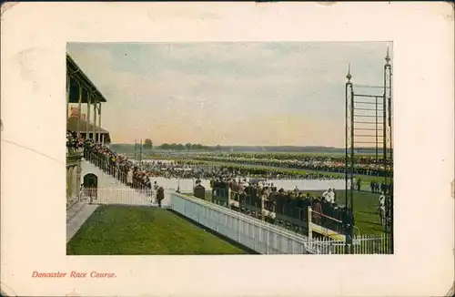 Postcard Doncaster Horse Race Course/Pferderennbahn 1908