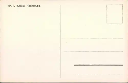 Ansichtskarte Rochsburg-Lunzenau Schloss Rochsburg 1930