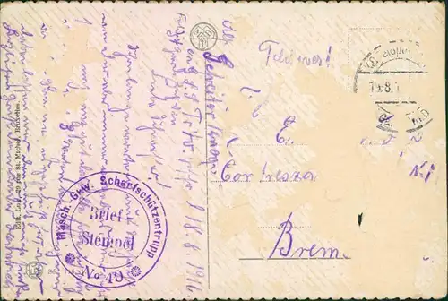 Postkaart Ostende Oostende Le Théâtre Royal 1916