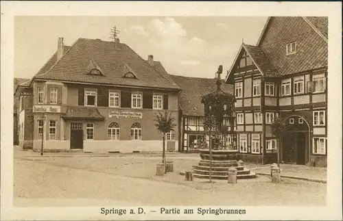 Ansichtskarte Springe Gasthaus Deutsches Haus 1924 