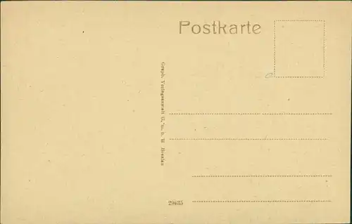 Ansichtskarte Bitterfeld Partie in der Binnengärtenstraße 1914 