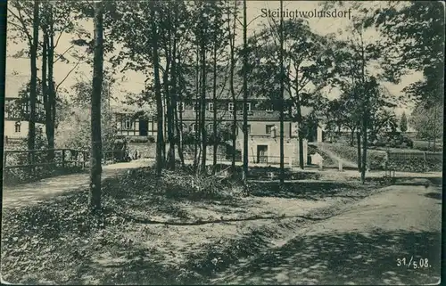 Ansichtskarte Steinigtwolmsdorf Straßenpartie 1913 