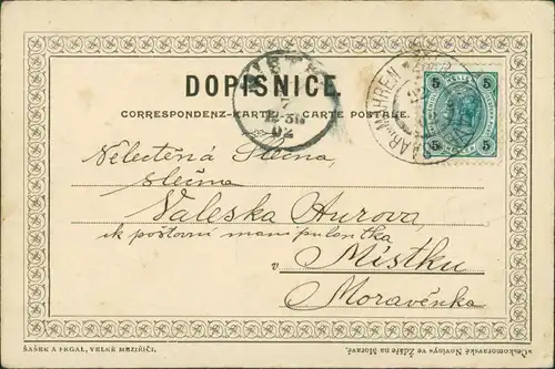 Postcard Hirschberg (Schlesien) Jelenia Góra Partie an der Kirche 1902 