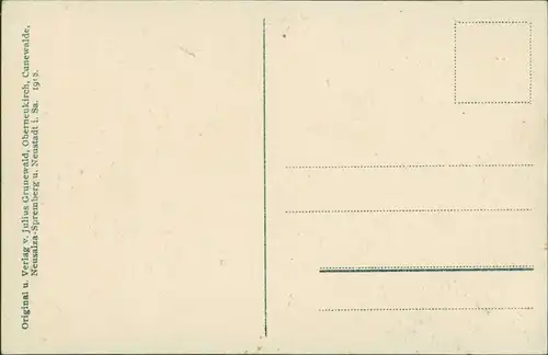 Ansichtskarte Doberschau-Gaußig Dobruša-Huska An der Schlossgärtnerei 1918 