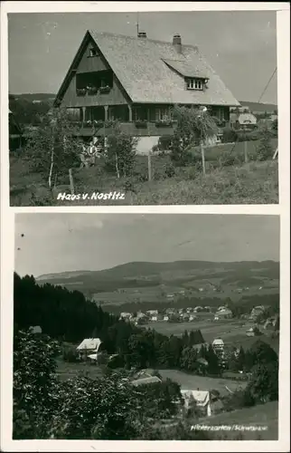 Ansichtskarte Hinterzarten Haus v. Nostitz, Panorama 1955