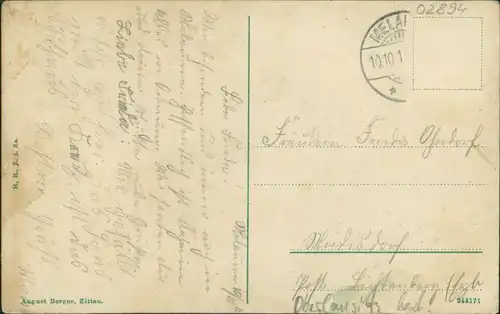 Melaune Vierkirchen (Oberlausitz) Straßenpartie b Meuselwitz Niesky 1913