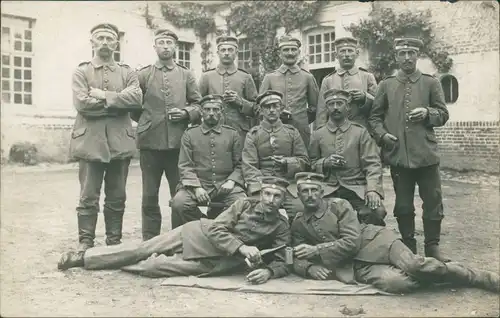 .Frankreich Soldatenbild, in Nordfrankreich, 1. WK 1916 Privatfoto 