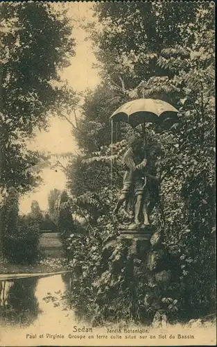 CPA Sedan Sedan Jardin botanique/Botanischer Garten 1917 