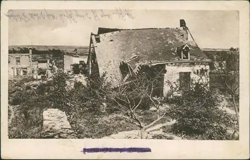 CPA Sainte-Marie-à-Py zerstörte Ortschaft 1. WK 1918 