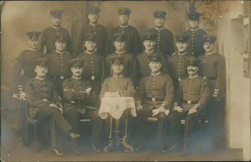 Foto  Soldaten - Gruppenfoto - Atelier 1916 Privatfoto 