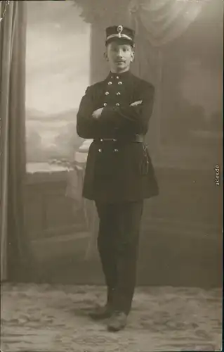 .Frankreich Atelierfoto: Soldat Frankreich St. Etienne 1916 Privatfoto 