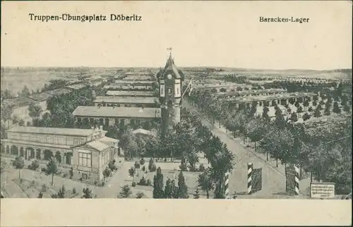 Ansichtskarte Dallgow-Döberitz Truppenübungsplatz - Baracken-Lager 1922