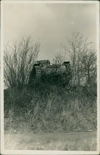Foto  Privatfotokarte: Panzer im Manöver 1936 Privatfoto 