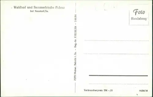 Ansichtskarte Polenz-Neustadt (Sachsen) Waldbad Polenz 1964 