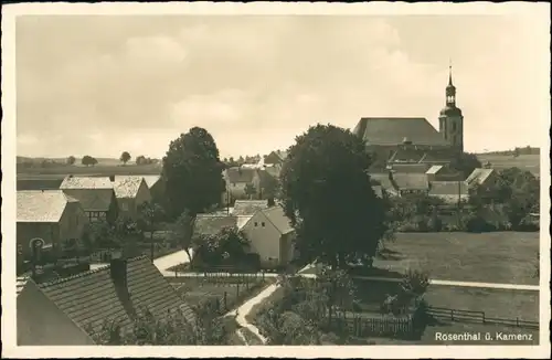Ansichtskarte Ralbitz-Rosenthal Ralbicy-Róžant Stadtpartie 1932 