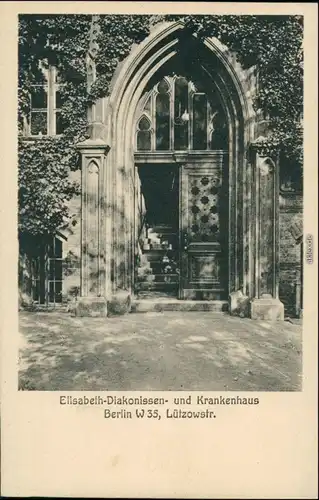 Berlin Eingang Elisabeth Diakonissen Krankenhaus Lützowstrasse 1930 