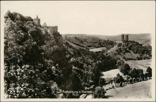 Ansichtskarte Saaleck-Bad Kösen Rudelsburg 1929 