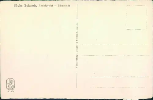 Ansichtskarte Rathen Basteigebiet- Elbansicht 1928 