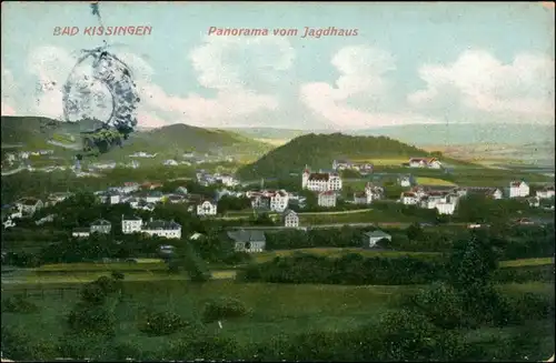 Ansichtskarte Bad Kissingen Panorama vom Jagdhaus 1916 