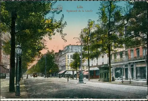 CPA Lille Boulevard de Liberte 1916 