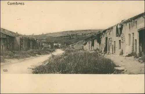 CPA Combres Straßenpartie, WK1 1915 