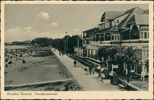 Ansichtskarte Niendorf-Timmendorfer Strand Restaurant, Strandpromenade 1934 