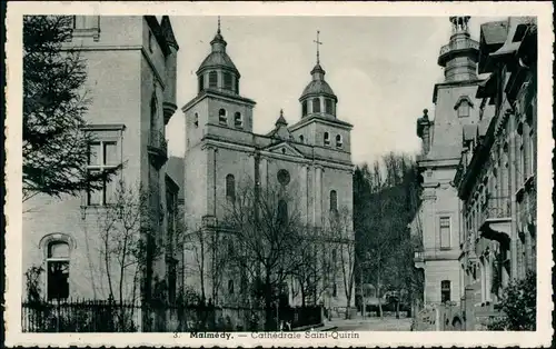 Malmedy Malmünd | Måmdey Straße, Cathedrale Saint Quirin 1940 