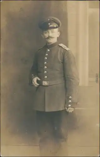 Foto  Atelierfoto, Soldat 1.WK 1917 Privatfoto 