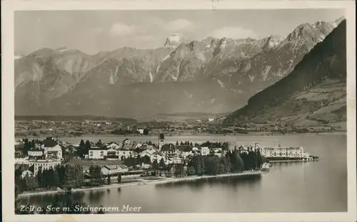 Ansichtskarte Zell am See Panorama-Ansicht mit Steinernem Meer 1926