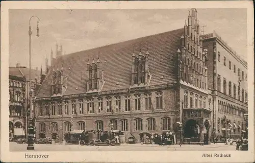 Ansichtskarte Hannover Altes Rathaus 1916