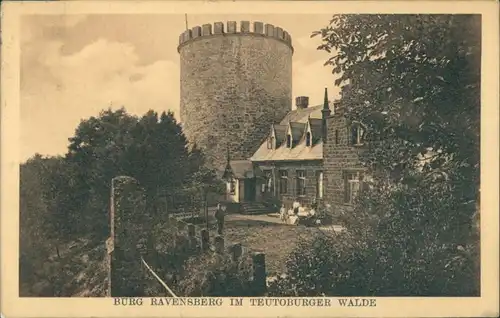 Ansichtskarte Borgholzhausen Partie auf Burg Ravensberg Teuteburger Wald 1914 