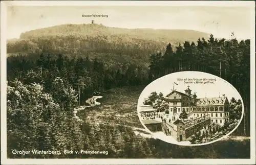 Bad Schandau Bergwirtschaft Grosser Winterberg (Sächsische Schweiz) 2 Bild 1934 