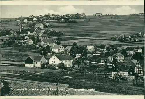 Ansichtskarte Hetzdorf-Halsbrücke Stadtpartie 1932 