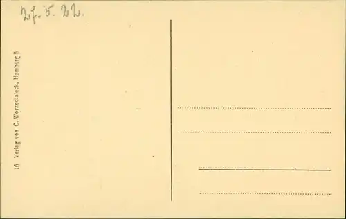 Ansichtskarte Hamburg Alsterpavillon 1922 